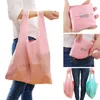 Fashion Printing Foldable Green Shopping Bag Tote Folding Pouch Handbags Convenient Largecapacity Storage bags 6 Colors 8123296