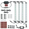 Dimmable Sob o Kit de Iluminação do Gabinete, Rígida Barra de Luzes de Tira CONDUZIDA, Sob Luzes Contador para Cozinha, Armário, Mesa, Monitor de Volta, Prateleira, 6-pack