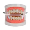 ニューヒップホップの歯の歯のきちんと銅ジルコンクリスタルの歯Grillzの歯科用グリルハロウィーンジュエリーギフト卸売