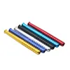 Rökning BAT Form Metal One Hitter Pipe 78mm / 58mm Portable Multicolor Sniffer Snuff Snortter Tube Straw Nasal Mini Pipes