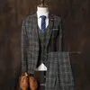 customAutumn and winter suits, men's suits, British men's wedding three-piece youth Korean version ca