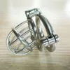 Dispositifs de chasteté Cages de chasteté masculines Cages de coq en acier BDSM Équipement de bondage en acier inoxydable Pénis homme Cbt Vis et verrouillage permanent Jouets pour hommes Nouveau design