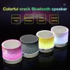 Bluetooth Wireless Speaker Colorful Light Small Crack Sound Mini Subwoofer Speaker Audio Music Player Support TF Card U Disk AUX
