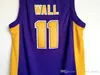 Мужчины John Basketball 11 Wall High School Jerseys Holy Ram Jersey Purple Team Дышащий чистый хлопок для любителей спорта Отличное качество