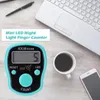 099999 Mini Hand Held Finger Ring Tally Counter LCD Electronic Digital Tally Counter Stitch Marker Row for For Sewing Knitting12843002