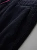 新しいCorduroy厚手のメンズパンツ高級弾性ウエストカジュアルスポーツネイビー灰色の男性ズボン秋と冬のスリムフィット男性のズボン