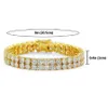 Fashion Rhinestone Men Iced Out Bracelet Bracelet Hip Hop Jewelry 18K Gold Silver Rock Mens Bracelets for Gifts7013304