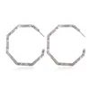 Orecchini in acrilico Orecchini a cerchio in resina leggera Orecchini a forma di ottagono geometrico Gioielli di moda bohémien