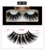 Newest 25mm Mink False eyelashes 6D mink lashes Soft Natural Thick Cross Handmade with package 10 styles J1051