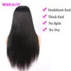 Perucas de renda pré-arrancadas naturais perucas dianteiras de renda preço de fábrica cabelo brasileiro hd perucas dianteiras de renda com cabelo de bebê em linha reta perucas de renda de cabelo humano