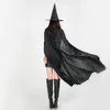 Halloween Peaked Cap Womens Black Witch Hat For Halloween Accessory Hot