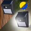 Imperméable à l'eau 30 LED lumière solaire panneau solaire puissance PIR capteur de mouvement LED lumière de jardin voie extérieure sens lampe solaire applique murale