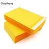 Sacs d'emballage 50pcs 20 tailles Bubble Mailer Auto-Scellant Adhésif Épaissir Enveloppes de papier kraft jaune avec1