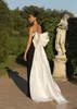 Modest Blackwhite Evening Dresses Long Side Split Sexy Prom Bowns With Bow Strapless Maid of Honor Party Dress2531101