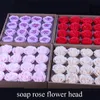 16 pezzi per scatola sapone fatto a mano testa di fiore di rosa per la festa della mamma regalo creativo testa di rosa di sapone confezione regalo di San Valentino