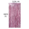 Metallic Tinsel Folie Fringe Gordijnen 3,2 ft x 6.6 Ft Baby Shower Geslacht onthult Party Decoration Party Photo Backdrop (Pink / Blue)