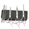 Kit Professional Dog Pet Grooming Scissors Set StraightCurvedThinning Shears