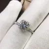 Anillo de compromiso choucong para amantes, Plata de Ley 925, anillos de compromiso con diamantes para boda, joyería fina para hombres y mujeres