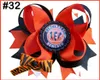 12pcs Sport Hair Bow University Boutique Bow Bow Football Clip 6982770