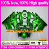 Lichaam voor Kawasaki ZX 9R ZX900 CC ZX-9R 94 95 96 97 Kit 69HM.10 GROENE WIT ZX900CC ZX 9 R 94 97 900CC ZX9R 1994 1995 1996 1997 Volledige kuip