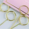 100pcs Florist Long Stick Clip Card Holders Flower Gift Wrapping Packaging for Bouquet Wedding Decoration