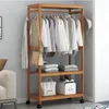 Lichen hanger Bedroom Furniture racks Nanzhu clothes rack hallstand Modern Simple Household Shelf