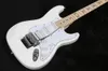 Custom Richie Sambora signature white ST electric guitar Floyd Rose Tremolo hammer and lock nut, star inlay, SSH pickup