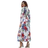 Mulheres Designer Maxi Vestidos Roupas Vestidos Sexy Curto Vestido Mulheres Jumpsuits Macacão Primavera Nova Manga Longa Bohemian Imprimir Midi Dress