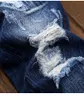 Außenhandel Langfristig auf Lager Herren Jeanshose Slim Straight Jeans Blue Hole Sexy Moto Biker Jeans für Herren große Größe 40 42