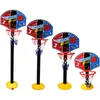 子供向けのバスケットボールフープ調整可能なポータブルバスケットボールスタンドスポーツゲームプレイセットネットボールとエアポンプ幼児ベイビースポーツ9763059