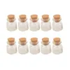 Mini tapón de corcho transparente de 4ml, botellas de vidrio, viales pequeños, tarros, contenedores, botella de deseos pequeña, 22*25*12,5mm, 4ml, 100 Uds., envío gratis