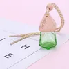 Paar 7 kleur auto parfum fles hanger etherische olie diffuser tas kleding ornamenten luchtverfrisser hanger leeg glas fles parfum