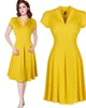 Kvinnors Vintage Style Vintage 1940-tal Shirtwaist Trumpet Evening Dress Dress Swing Skater Prom Dress