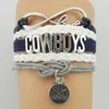 Multilayer Cowboys Letter Infinity Football Team Braided Bracelet Sports Bangle New 2661891