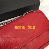 Mona Bag Moda Vintage Çanta Kadın Deri Çanta Çantası Çantalar Tasarımcı Cüzdanları ve Omuz İç Bölmesi S2738