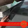 2 ADET PVC Araba Yan Pencere Güneşlik Elektrostatik Sticker Güneş Kremi Filmi Çıkartmalar Kapak Otomobiller Styling Dış Aksesuarla ...