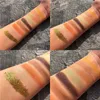 Oogschaduw 9 kleur naakt metalen oogschaduw palet shimmer matte glitter gepigmenteerde pallete waterdichte cosmetische make-up