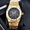 Luxury Top Selling Royal Multifunction Watch Special Men rostfritt stål Band Automatiska mekaniska män Mens Watch Watches2661849