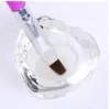 Crystal Glass Prato Tigela Copo Suporte Manicure Equipamento Ferramenta para unhas para Nail Art Acrílico Pó Fluido Suporte Ferramenta de Prego 4 Pcs