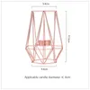 촛불 홀더 결혼식 장식 선물 촛대 철 장미 골드 유럽 스타일 로맨틱 홈 장식 테이블 장식