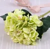 Heiße 47 cm künstliche Hortensienblütenköpfe aus gefälschter Seide, einzelne, echte Hortensien für Hochzeitsmittelstücke, Zuhause, Party, dekorative Blumen