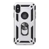 Hibrit Case Arka Çift Katmanlı Darbeye Zırh Mıknatıs Halka Kickstand Iphone 11 için XR LG Aristo5 STYLO6 K51 A21, A51, A71 5G A01 A11 Not 20 +