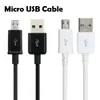 200pcs/lot 1M 3 Feet Micro USB 2.0 Cables Data Sync Charger Cord Charging Line For Samsung S4 S5 Android Smart Mobile Phone