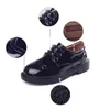 Nouveaux enfants en cuir véritable robe de mariée chaussures pour filles garçons enfants noir école Performance formelle plat mocassins mocassins chaussures