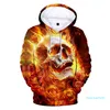 Moda Crown Skull 3D Hoodies Pulôver Manga Longa Esporte Esporte Hip Hop Homens Mulheres Hoodie Roupas 3D Com Capuz Sweatshirt 4xl