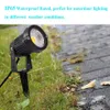 Upgrade LED Outdoor Spotlight,8 Pack 12V Low Voltage Landscape Lighting Warm White IP65 Waterproof Garden Lights with UL Listed Adapter