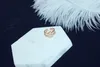 2020 Fashion Luxury Zircon Double Ring Plated 18k Gold Temperament Female Open Ring Fashion Wild Ring Holiday Gift Jewelry