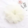 Överdimensionerade scrunchies Big Plain Rubber Hair Ties Elastic Hair Bands Girs Ponytail Holder Organza Scrunchie Women Hair Accessories3414644