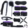 30 Stuks Speeltjes Voor Vrouw Volwassen Spelletjes Handboeien Zweep Mondknevel Touw Metalen Butt Plug Bdsm Bondage Set Anale plug Dildo Vibrator Y2003156990