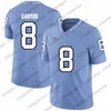 MIT8 Custom Karolina Północna Tar Heels 2020 UNC Football #2 Dyami Brown 7 Sam Howell Michael Carter Beau Corrales Men Młodzież Kid Jersey 4xl